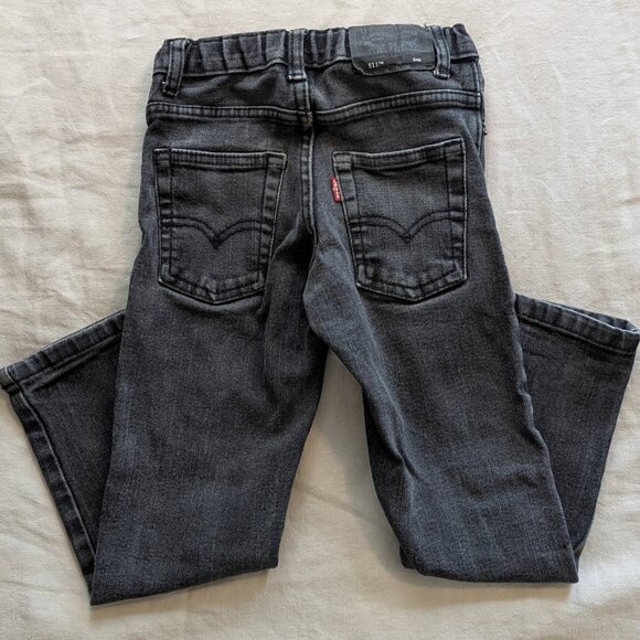 Levi's Kids 511 Dark Grey Skinny Jeans Sz 6 - Picture 2 of 4